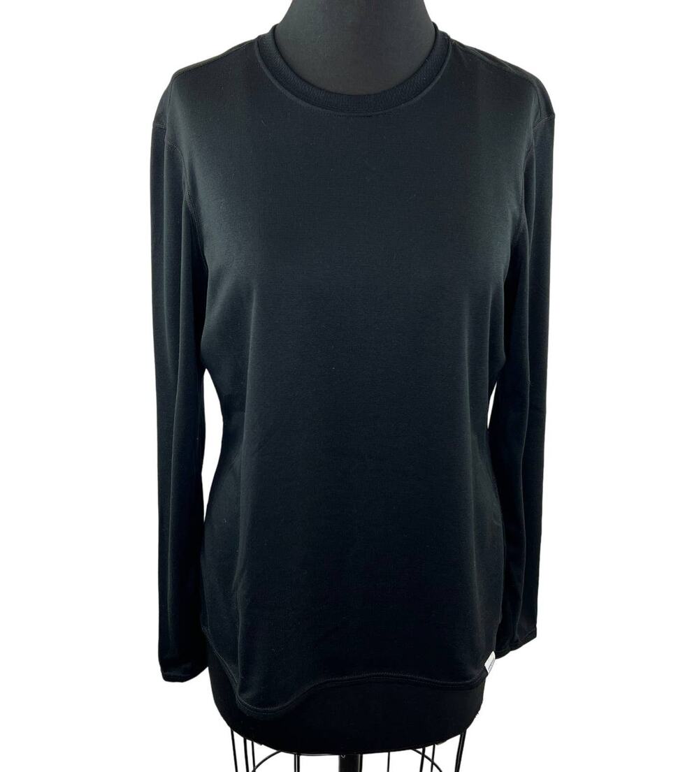 PATAGONIA Black Crew Neckline Long Sleeve Pullover Casual Women's Top Size L